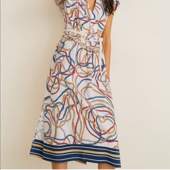 MNG tri-colour rope dress - Picture 1 of 10
